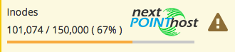 check inodes usage statistics for cpanel account inodes statistics cpanel
